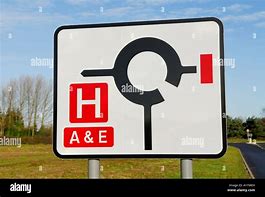 Image result for Road Sign Between Hospital and Playground