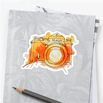 Image result for Orange Sticker Camera