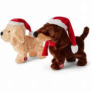 Image result for Plush Aurora Dog with Christmas Hat