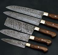 Image result for Damascus Steel Kitchen Knife