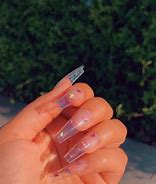 Image result for Clear Red Nails