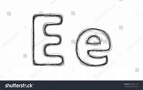 Image result for Letter E Sketch