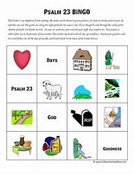 Image result for Psalm 23 Bingo