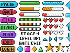 Image result for Pixel Game Menu Cursor