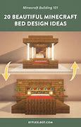 Image result for Minecraft 1 Bed Design