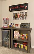 Image result for Custom Built in Home Theater Snack Bar