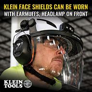 Image result for Full Brim Hard Hat Face Shield