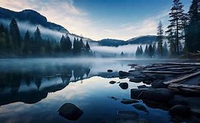 Image result for Misty Mountain Lake