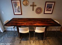 Image result for Rustic Bar Height Table