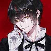 Image result for Black Haired Anime Boy Cape