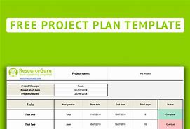 Image result for Free Sample Project Plan Template