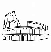 Image result for Colosseum Drawing Outline