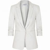 Image result for White Leather Blazer