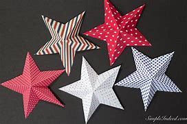 Image result for DIY Star Pattern 3D Paper