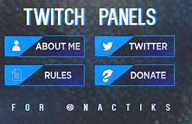 Image result for Basic Twitch Panel Images