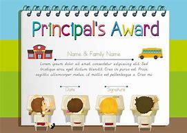 Image result for Principal of the Year Awards Certificate