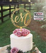 Image result for Letter Cake Toppers