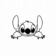 Image result for Disney Stitch Black and White