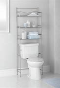 Image result for Brushed Nickel Over Toilet Space Saver