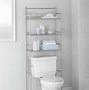 Image result for Brushed Nickel Over Toilet Space Saver