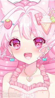 Image result for Kawaii Anime Girl Gamer Pastel