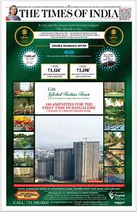 Image result for Times of India Real Estate Ads