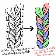 Image result for How to Draw Hair Braids