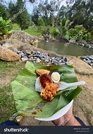 Image result for Nasi Dibungkus Daun Pisang