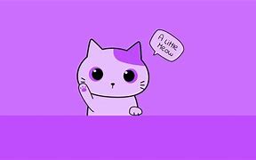 Image result for Kawaii Purple Cat Wallpaper