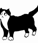 Image result for Black and White Female Cat Cartoon