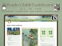 Image result for Studio Ghibli Notion Template