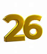 Image result for 26 Number Font PNG