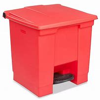 Image result for Red Uline Trash Can