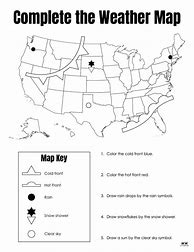 Image result for Weather Map Worksheet