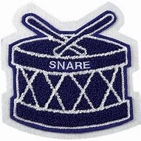 Image result for Snare Drum Patch On Letterman Jacket