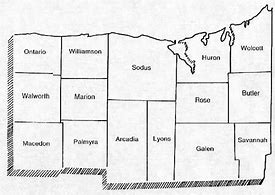 Image result for Wayne County NY Map