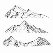 Image result for Mountain Range Drawing