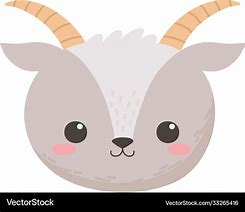 Image result for Cartoon Goat Face