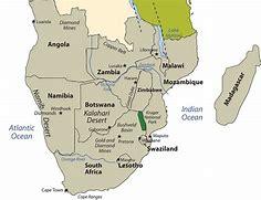 Image result for Southern Africa Physical Map