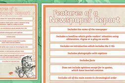 Image result for Features of a Newspaper Article KS1