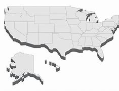 Image result for 3D Labled United States Map