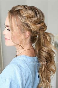 Image result for Twist Braid Ponytail