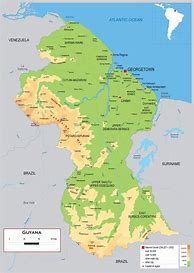 Image result for Guyana Cities Map