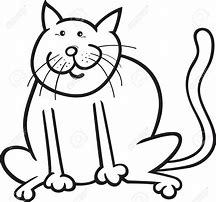 Image result for Clip Art of a Fat Cat