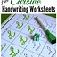 Image result for Cursive Numbers Worksheets