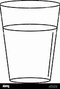 Image result for A Glass Filled with Water Outline