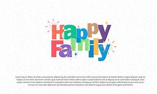 Image result for Happy Family Word Art