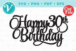 Image result for 30th Birthday Cake Topper