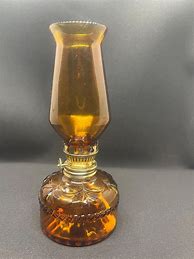 Image result for Amber Glass Oil Lamp