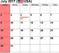 Image result for July 17th Calendar